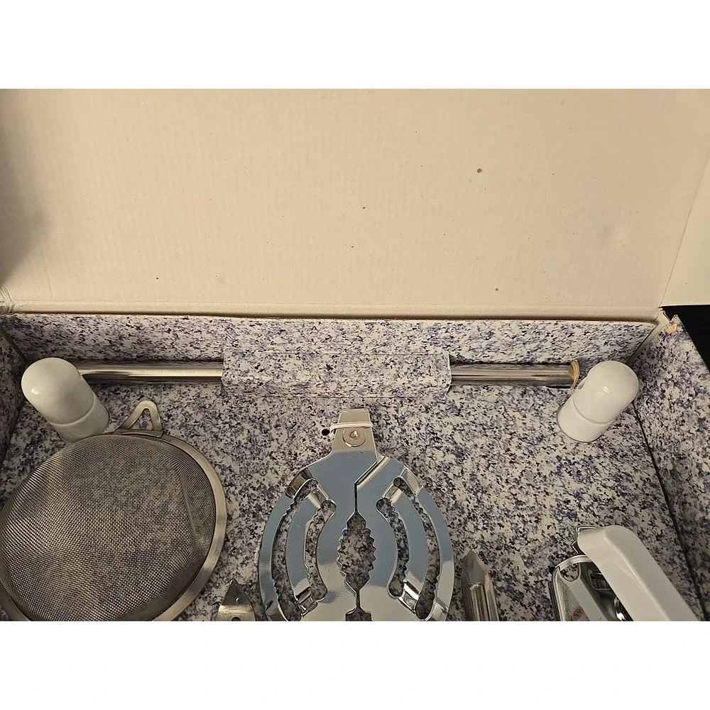 Vtg La Cucina Galleria Kitchen Utensil Set 6 Pc Wall-Mount Accessories New